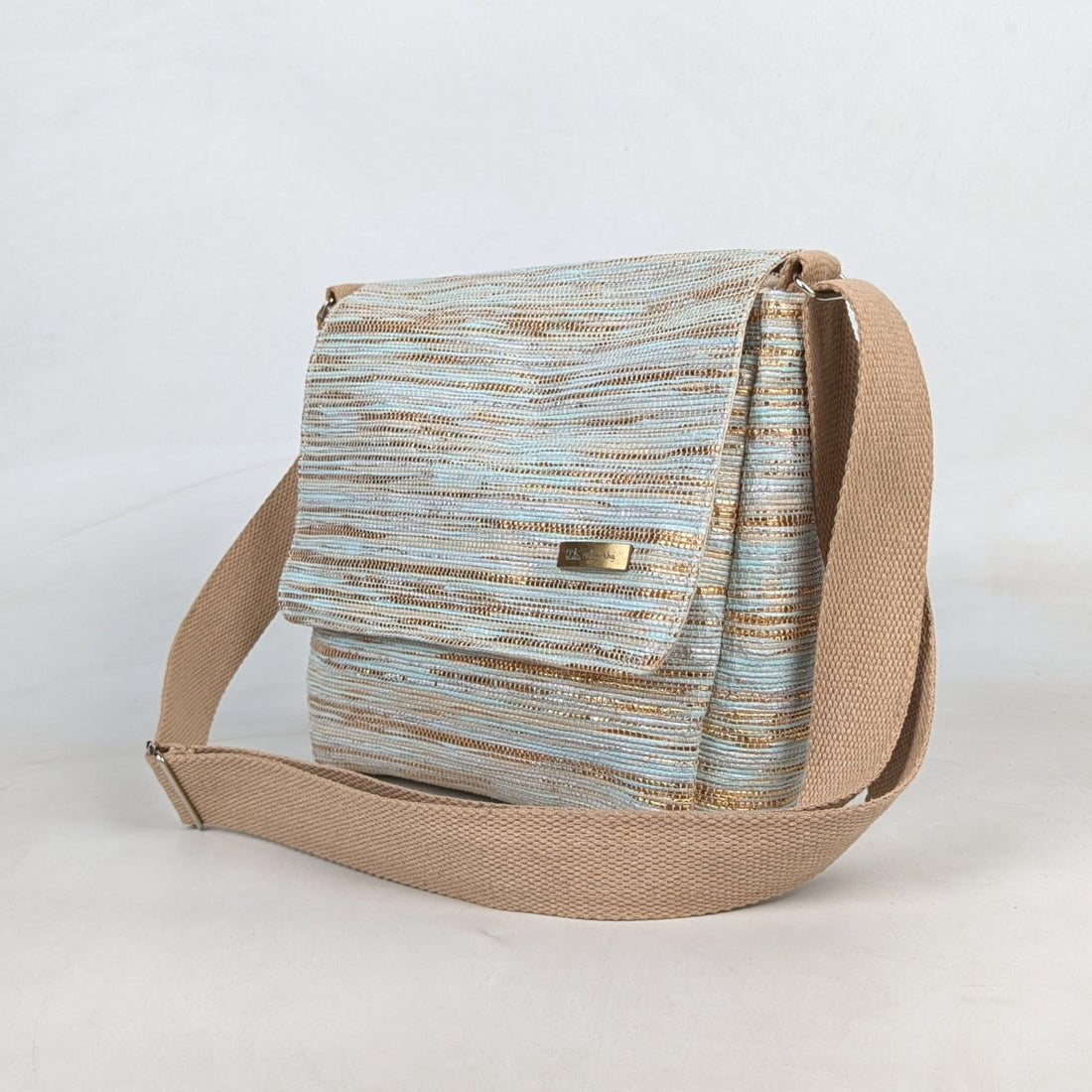 Upcycled Handcrafted Messenger Bag (MB0526-001) PS_W