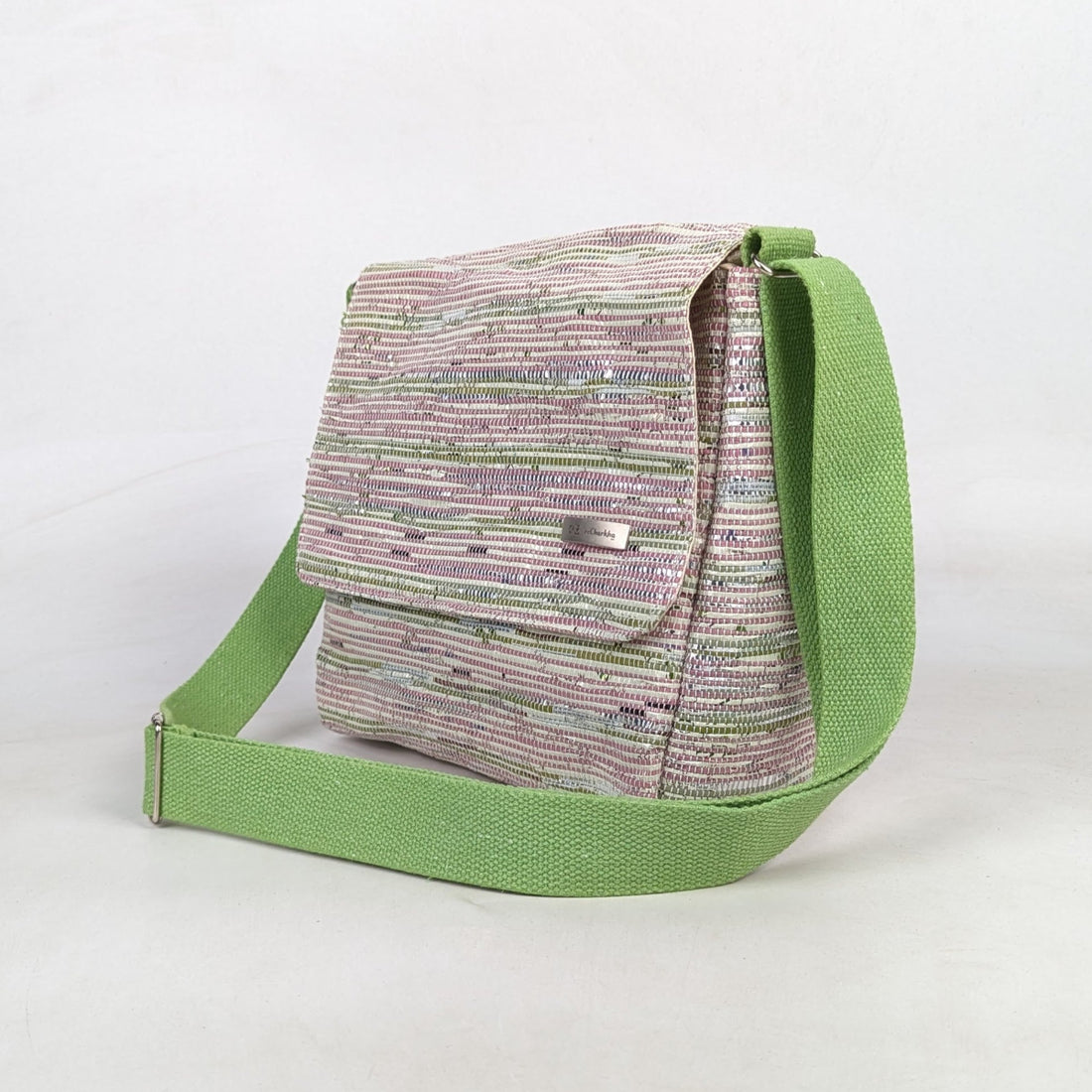 Upcycled Handcrafted Messenger Bag (MB0526-002) PS_W