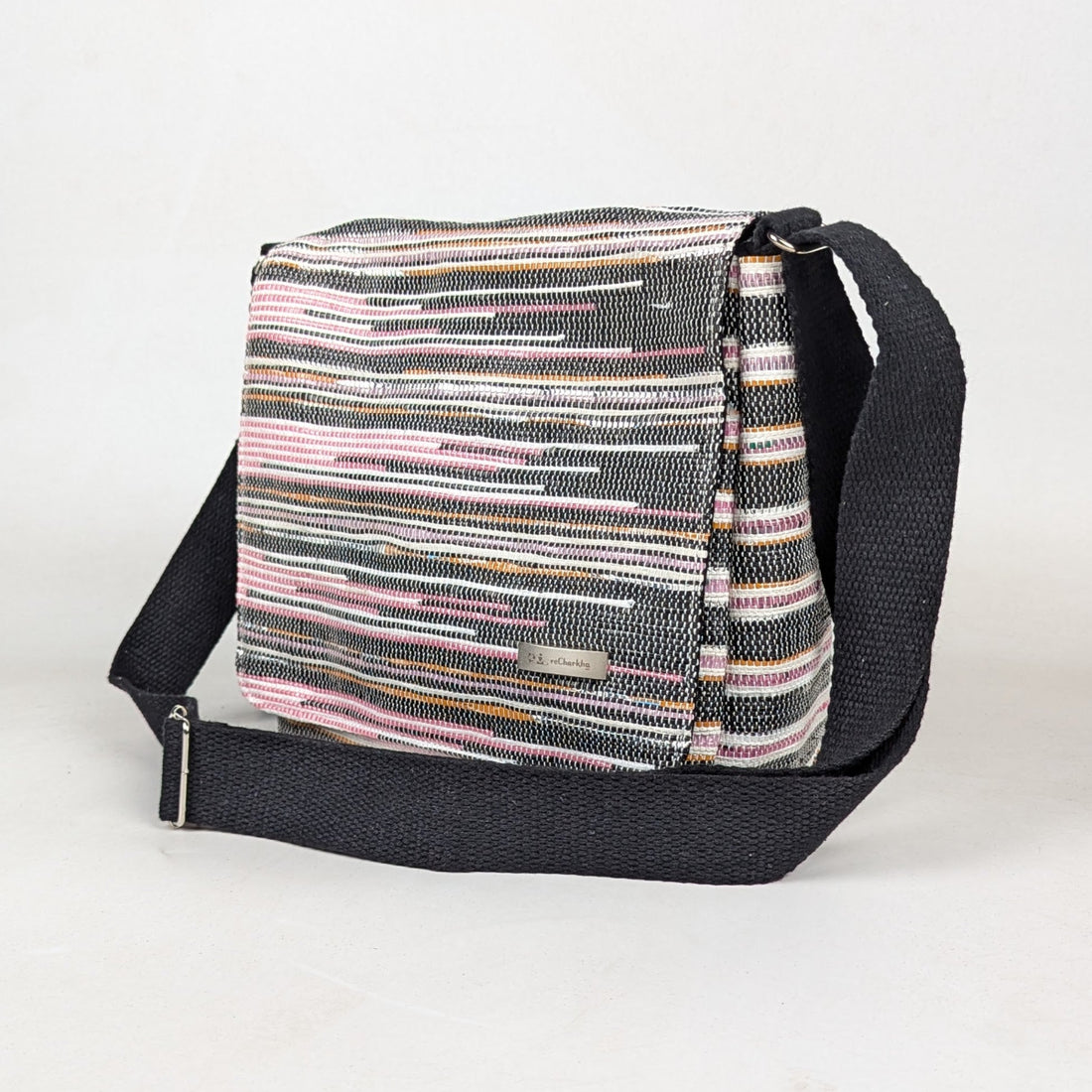 Upcycled Handcrafted Designer Messenger Bag (MBD0326-007) PS_W