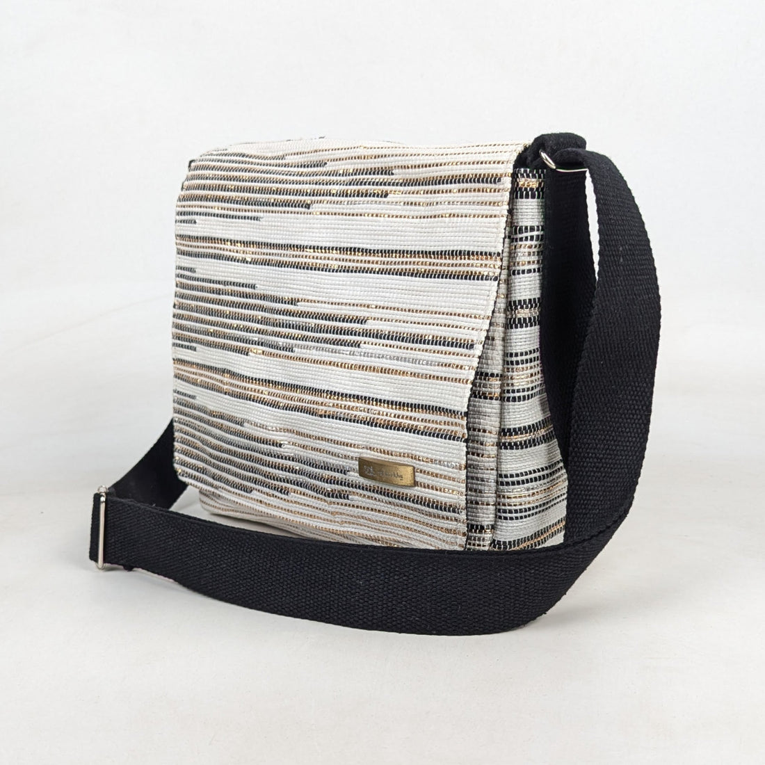 Upcycled Handcrafted Designer Messenger Bag (MBD0526-009) PS_W