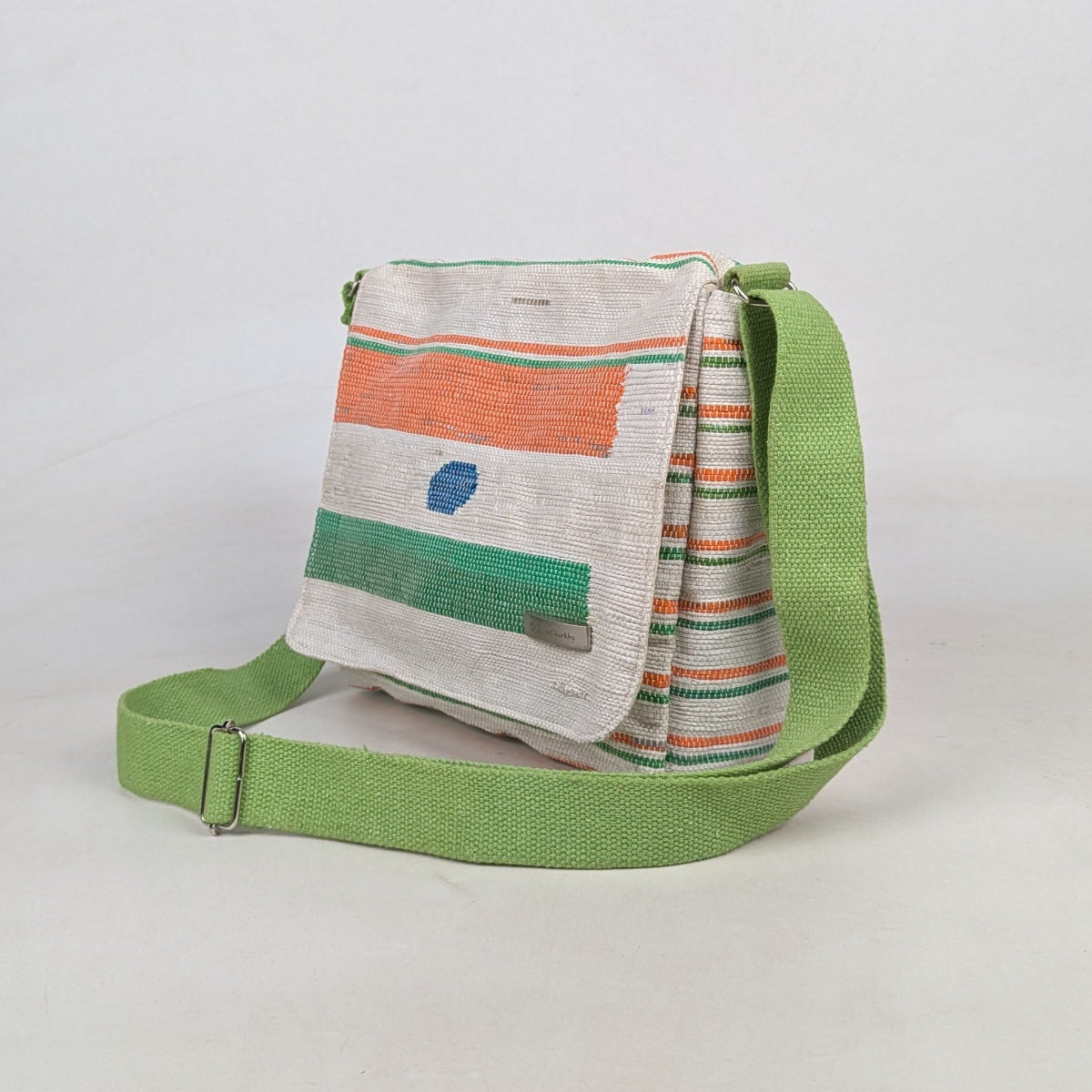 Upcycled Handcrafted Designer Messenger Bag (MBD0626-002) PS_W