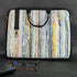 Multicolored Striped Waste Plastic Wrappers Upcycled Handwoven Laptop Sleeves 16 inches (LSB160324-104)