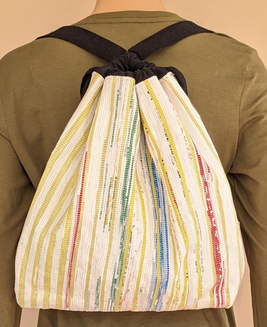 Upcycled Handwoven Light Backpack (NLBP0524-008) PS_W