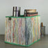 Multicolored Waste Plastic Wrappers Upcycled Handwoven Collapsible Storage Basket Medium (CSBM0424-007) PS_W