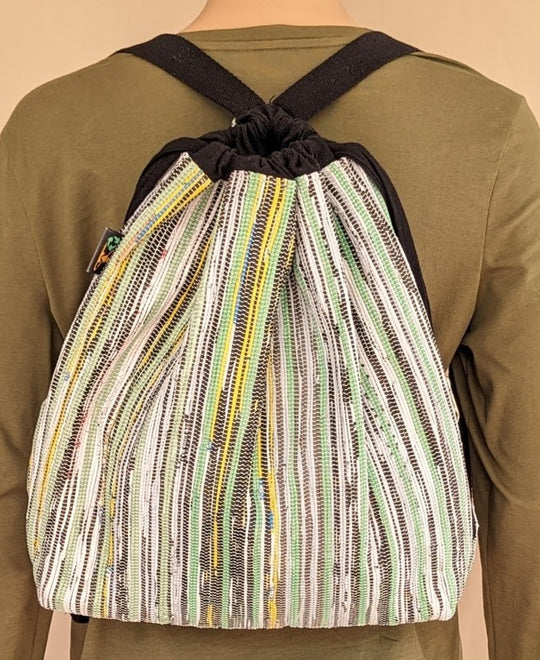 Upcycled Handwoven Light Backpack (NLBP0524-004) PS_W