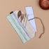 Multicolored Striped Upcycled Handwoven Cutlery Kit (CK1224-009) PS_W