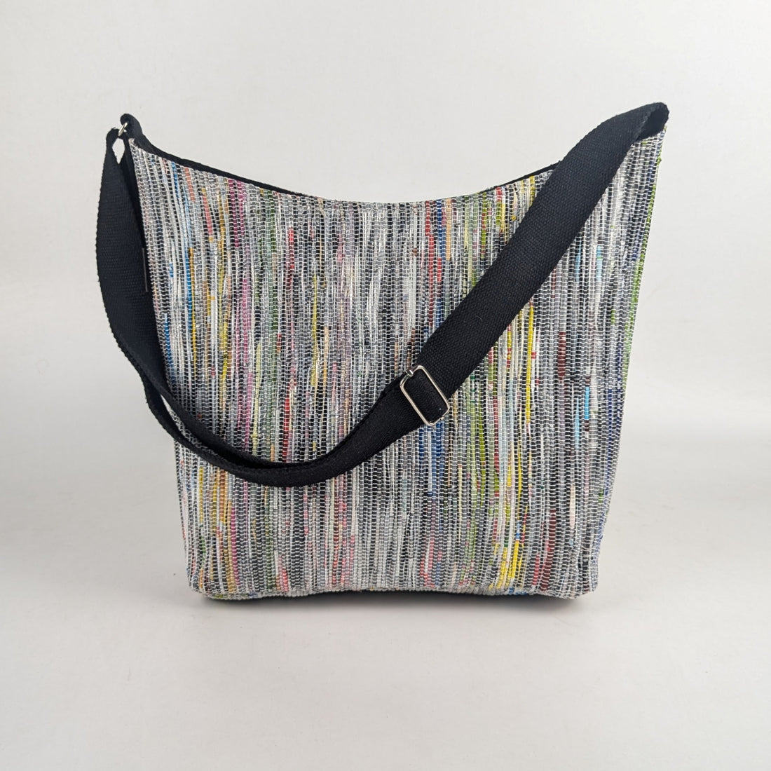 Multicolored Upcycled Handwoven Eclipse Jhola Tote (EJ0325-011) PS_W