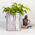 Multicolored Upcycled Handwoven Grow Pot Big (GPB1224-006)