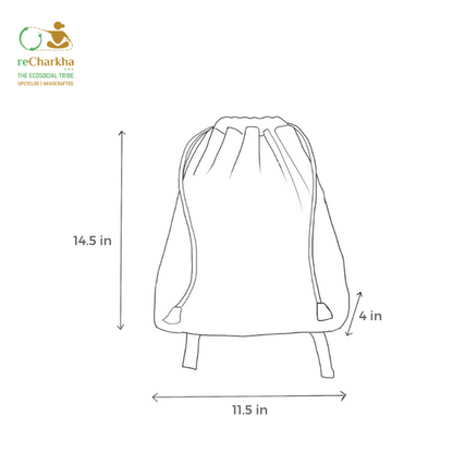 Upcycled Handcrafted Light Backpack (NLBP0826-005)