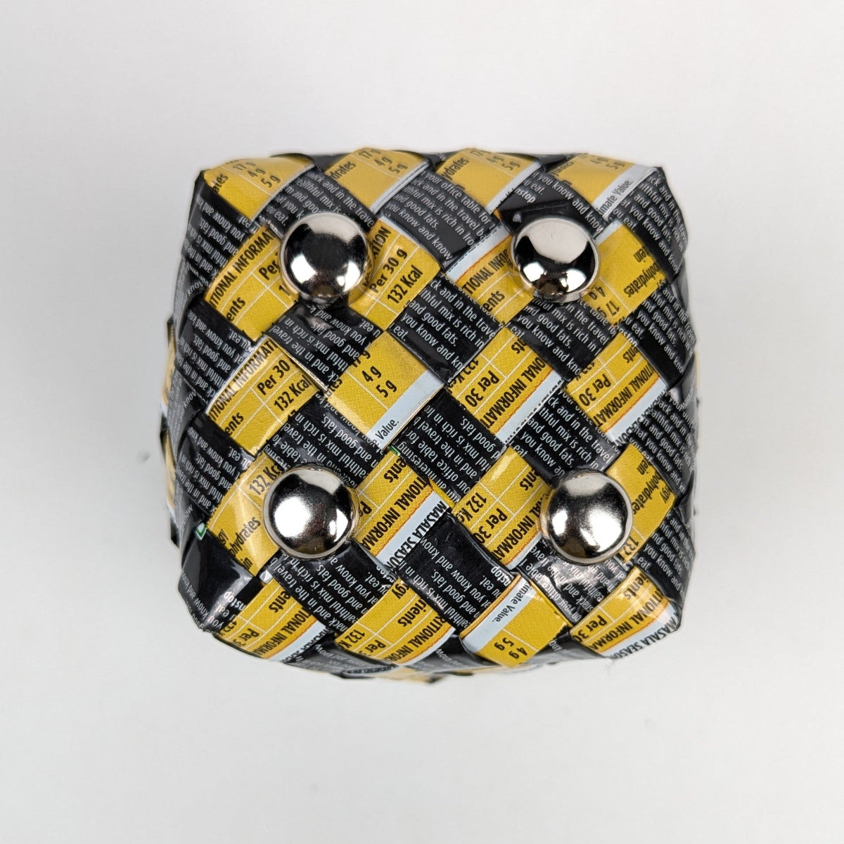 Upcycled Handcrafted Origami Basketry Deco Storage Small (BDSS0126-003)