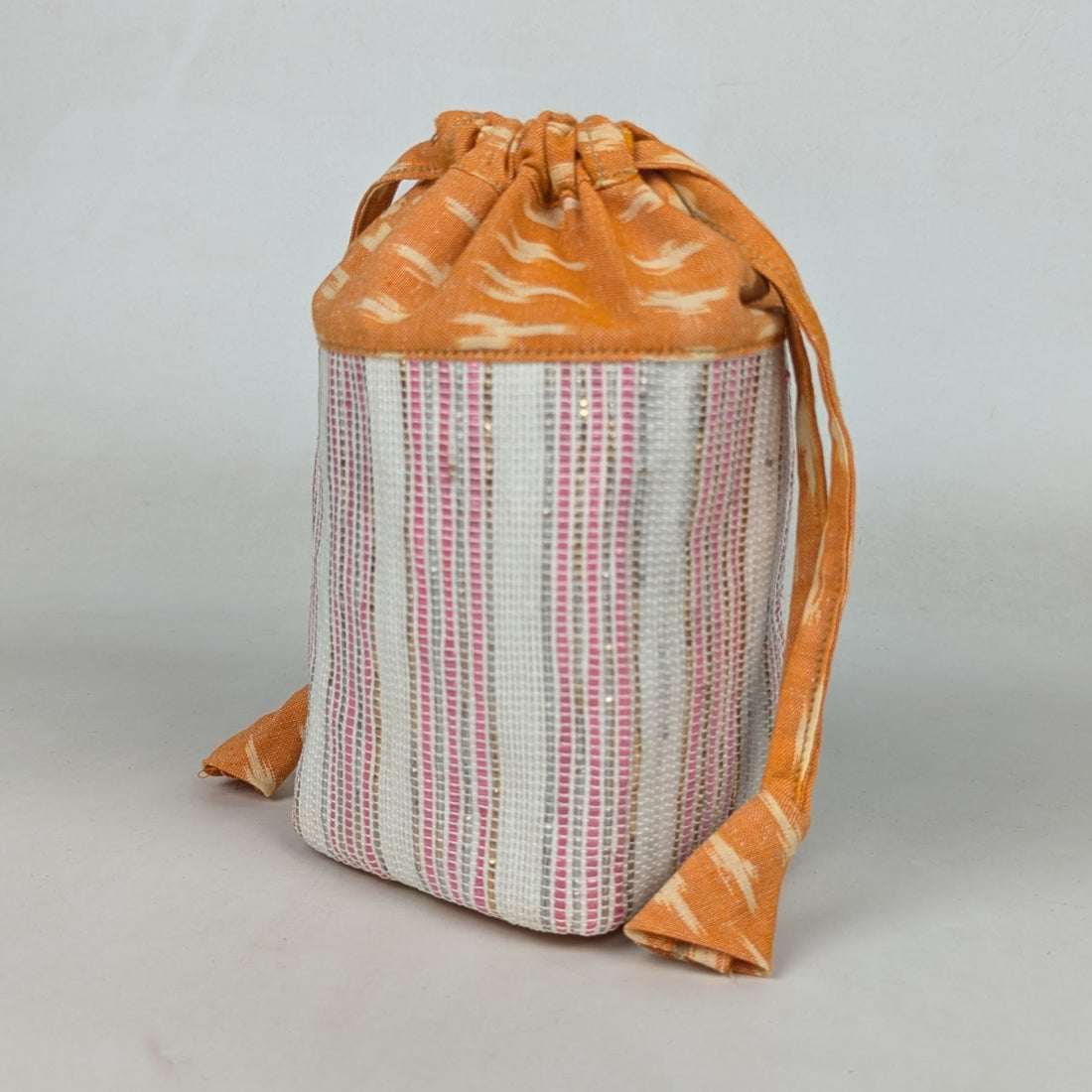Upcycled Handwoven Potli Bag (P0326-008) PS_W