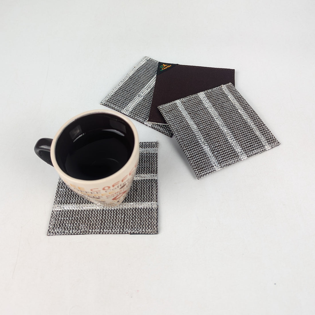 Upcycled Handcrafted Coaster (C0725-001) PS_W