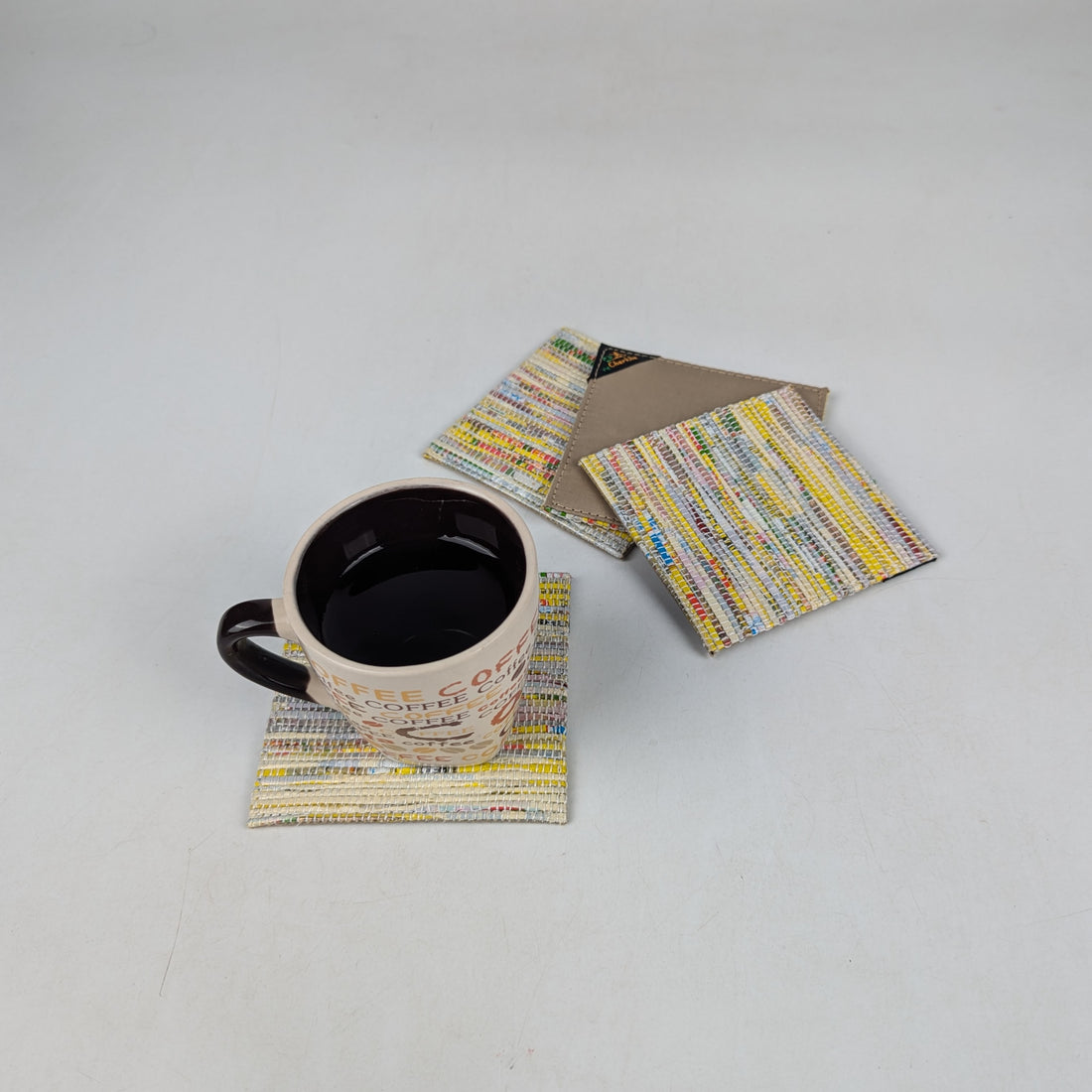 Upcycled Handcrafted Coaster (C0725-016) PS_W