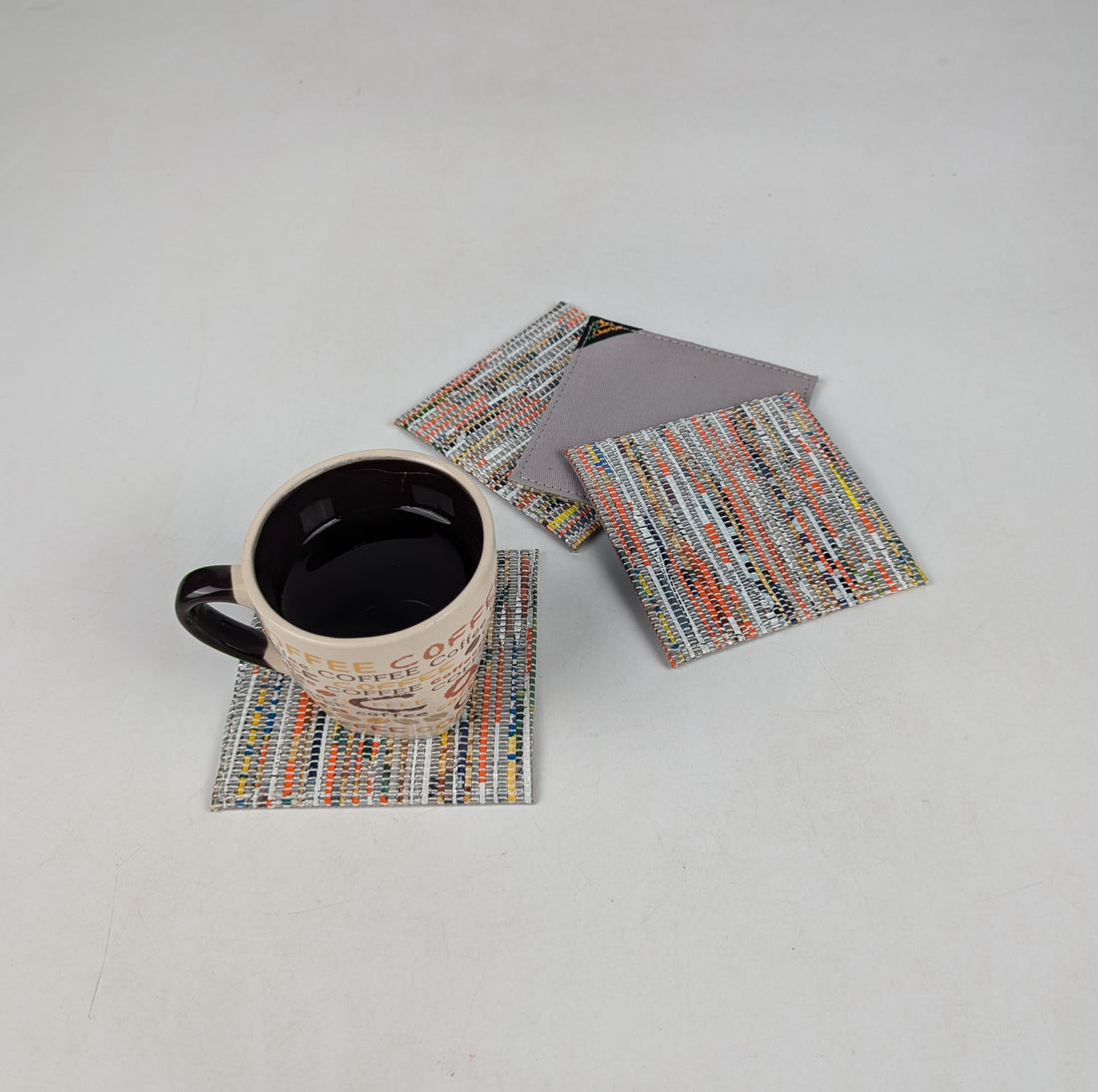 Upcycled Handcrafted Coaster (C0725-017) PS_W