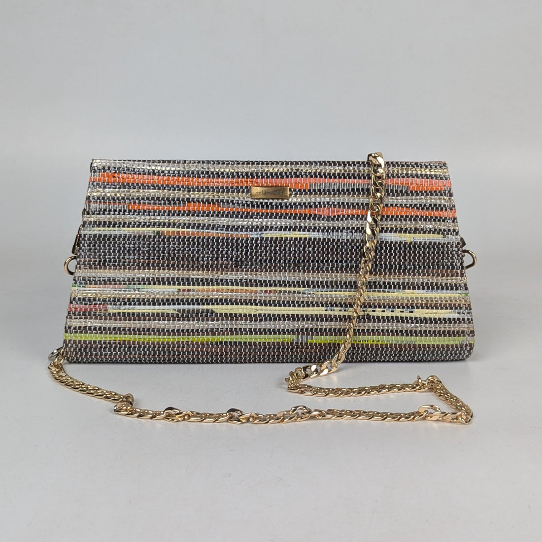 Upcycled Handcrafted Trapeze Clutch (TC0825-007) PS_W