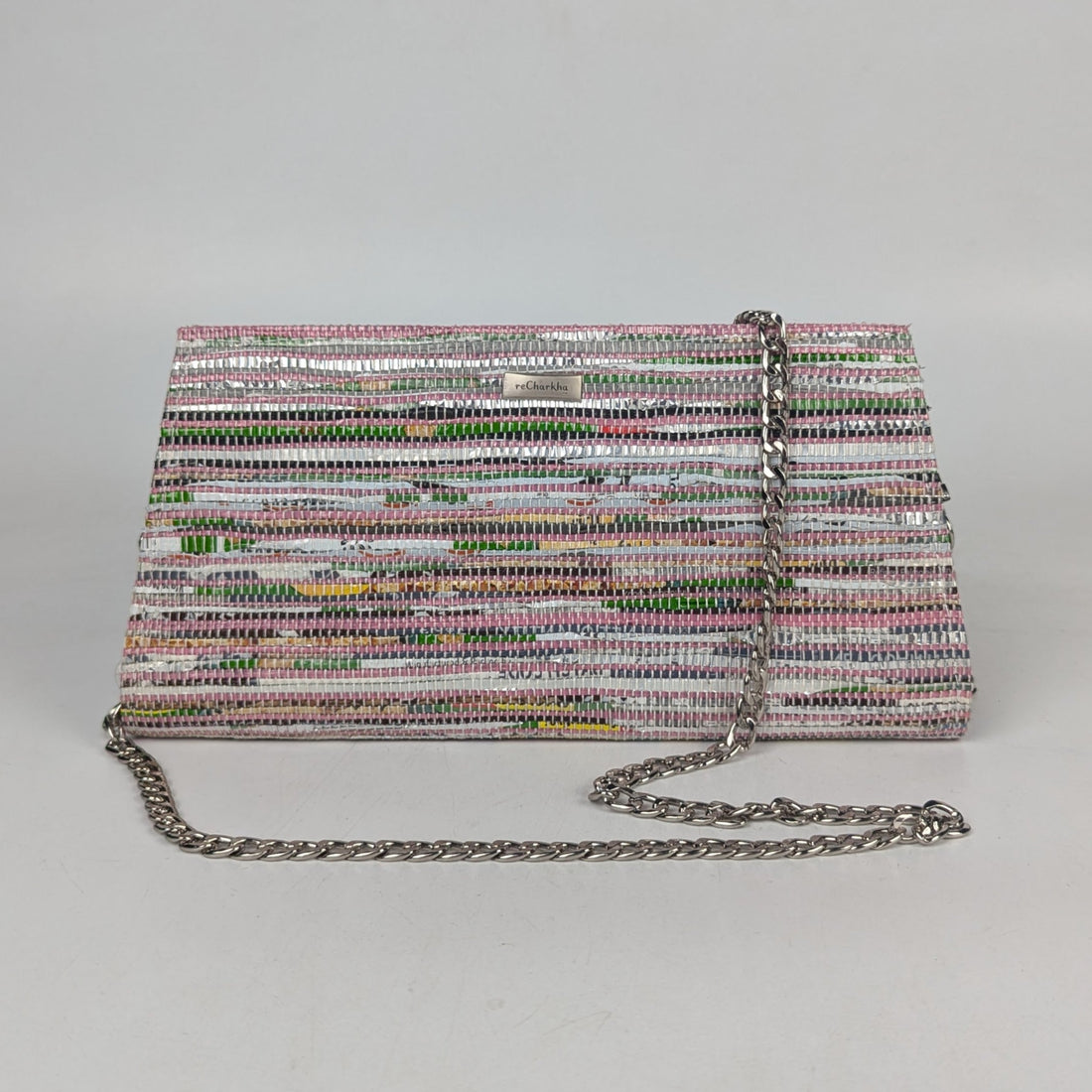 Upcycled Handcrafted Trapeze Clutch (TC0825-008) PS_W