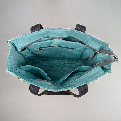 Upcycled Handcrafted Urban Tote (UT1025-008) [for 14&quot; laptop]