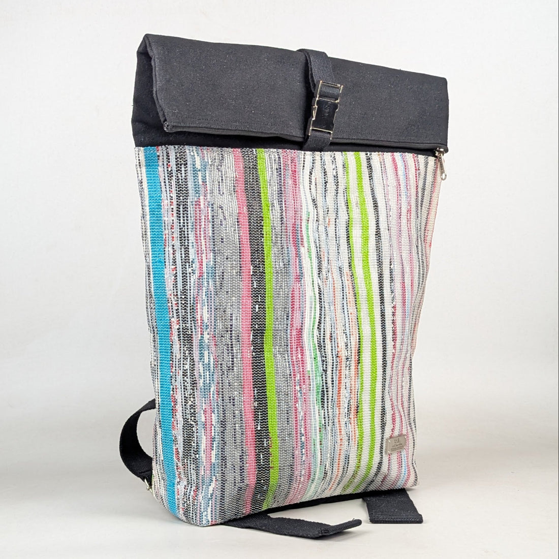 Upcycled Handcrafted Spartan Backpack (SBP0426-001) PS_W