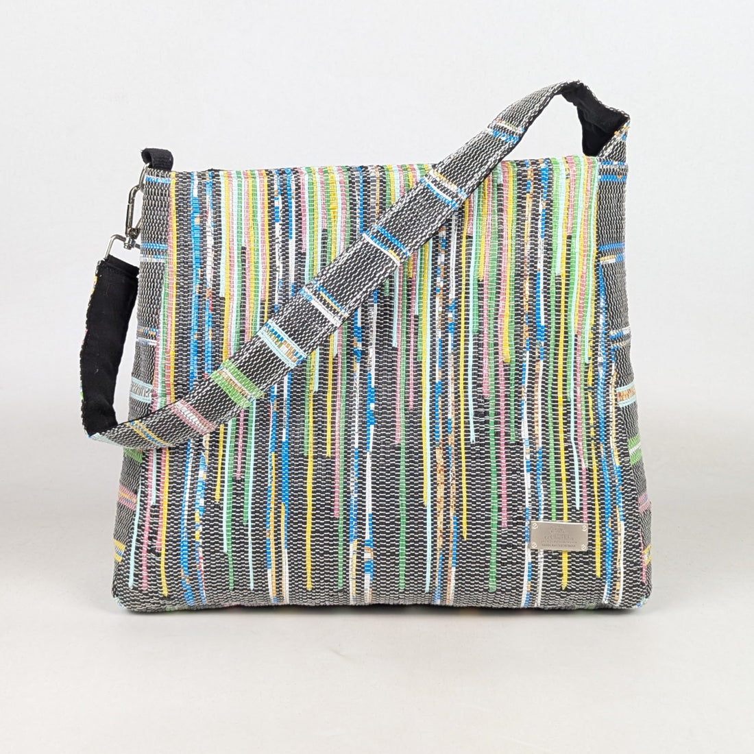 Upcycled Handcrafted Designer Trapeze Tote (TTD0426-001) PS_W