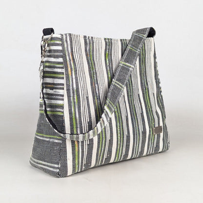 Upcycled Handcrafted Designer Trapeze Tote (TTD0426-010) PS_W