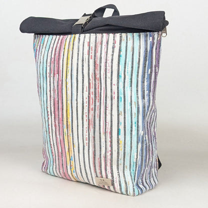 Upcycled Handcrafted Spartan Backpack (SBP0426-001) PS_W