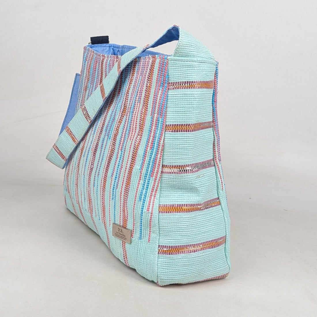 Upcycled Handcrafted Designer Trapeze Tote (TTD0626-007) PS_W