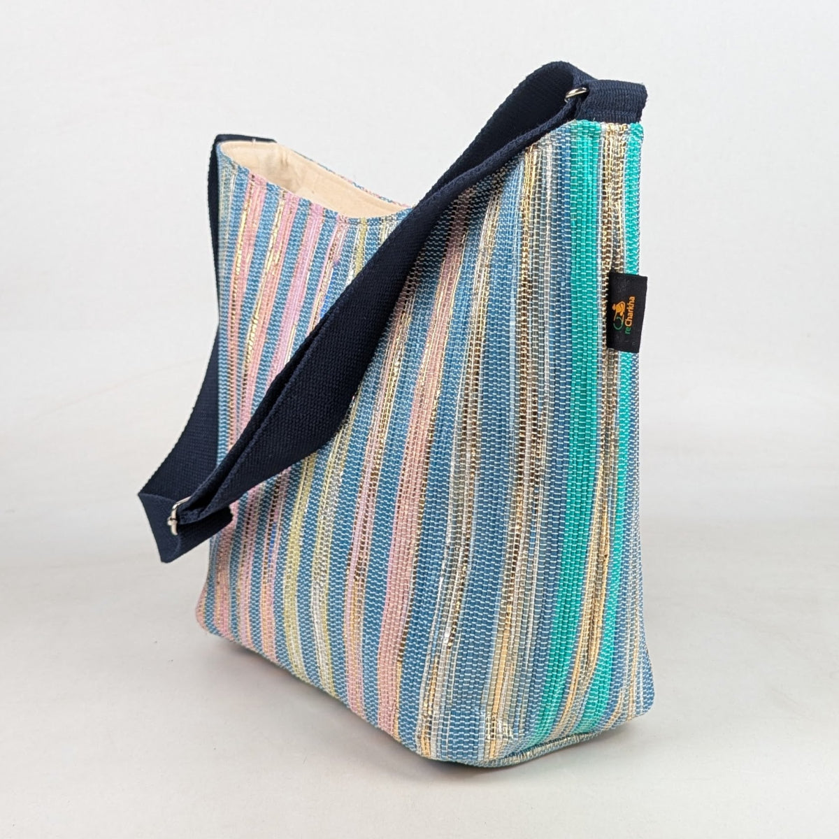 Upcycled Handcrafted Eclipse Jhola Tote (EJ0626-016)