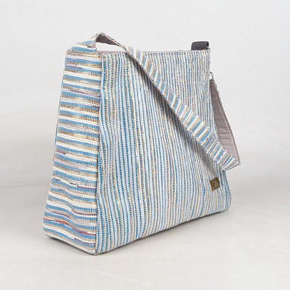 Upcycled Handcrafted Trapeze Tote (TT0726-006)
