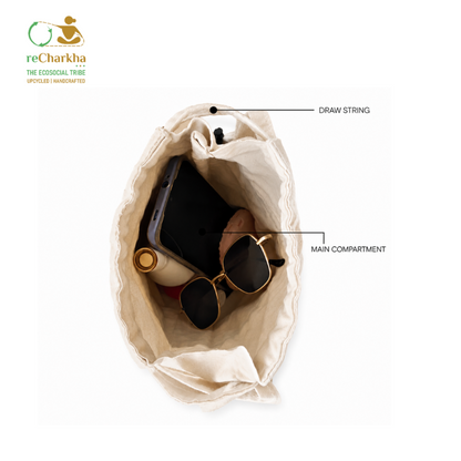 Upcycled Handcrafted Potli Bag (P0626-007)