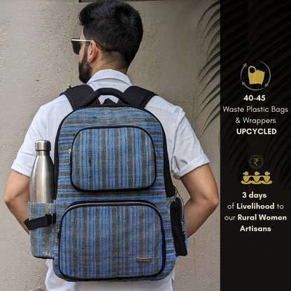 Upcycled Handcrafted Commuter Backpack (CBP0425-008)