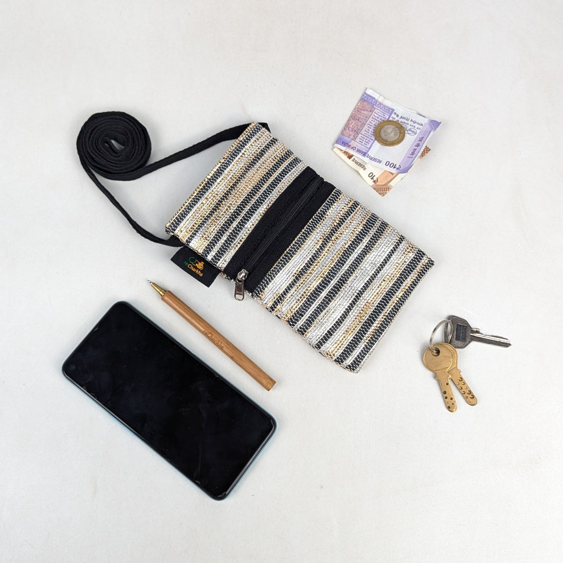 Premium Upcycled Handcrafted Mobile Sling (MSL0626-004) PS_W