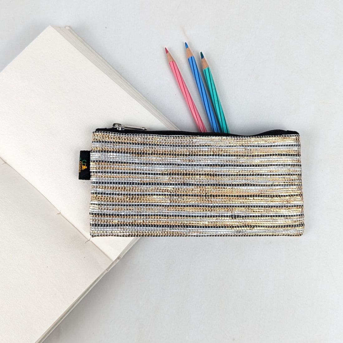 Premium Upcycled Handcrafted Pencil Pouch (PP0626-015) PS_W 