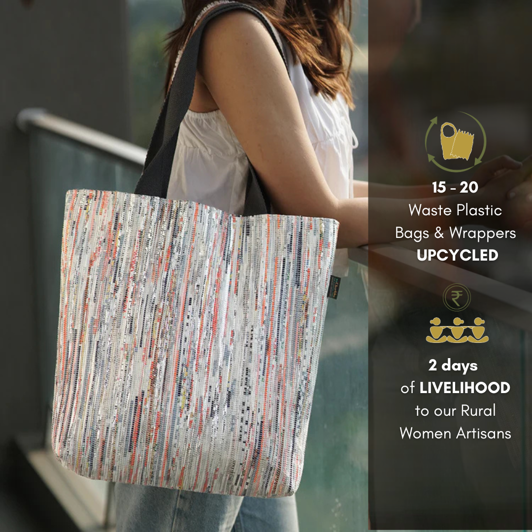 Upcycled Handwoven Designer Shop N Go (SNGD0625-010) PS_W
