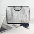 Shimmery Multicolored Striped Upcycled Handwoven Laptop Sleeve 16 inch (LSB161124-002) PS_W