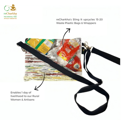 Upcycled Handcrafted Sling Bag (SI0826-004)