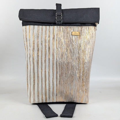 Upcycled Handcrafted Spartan Backpack (SBP0625-002) PS_W
