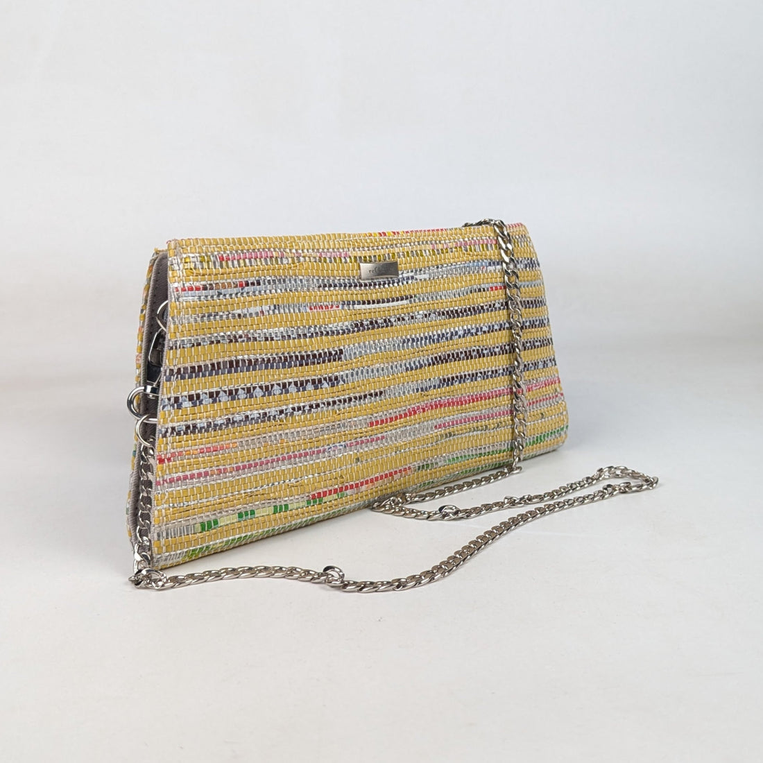 Upcycled Handcrafted Trapeze Clutch (TC0326-001)