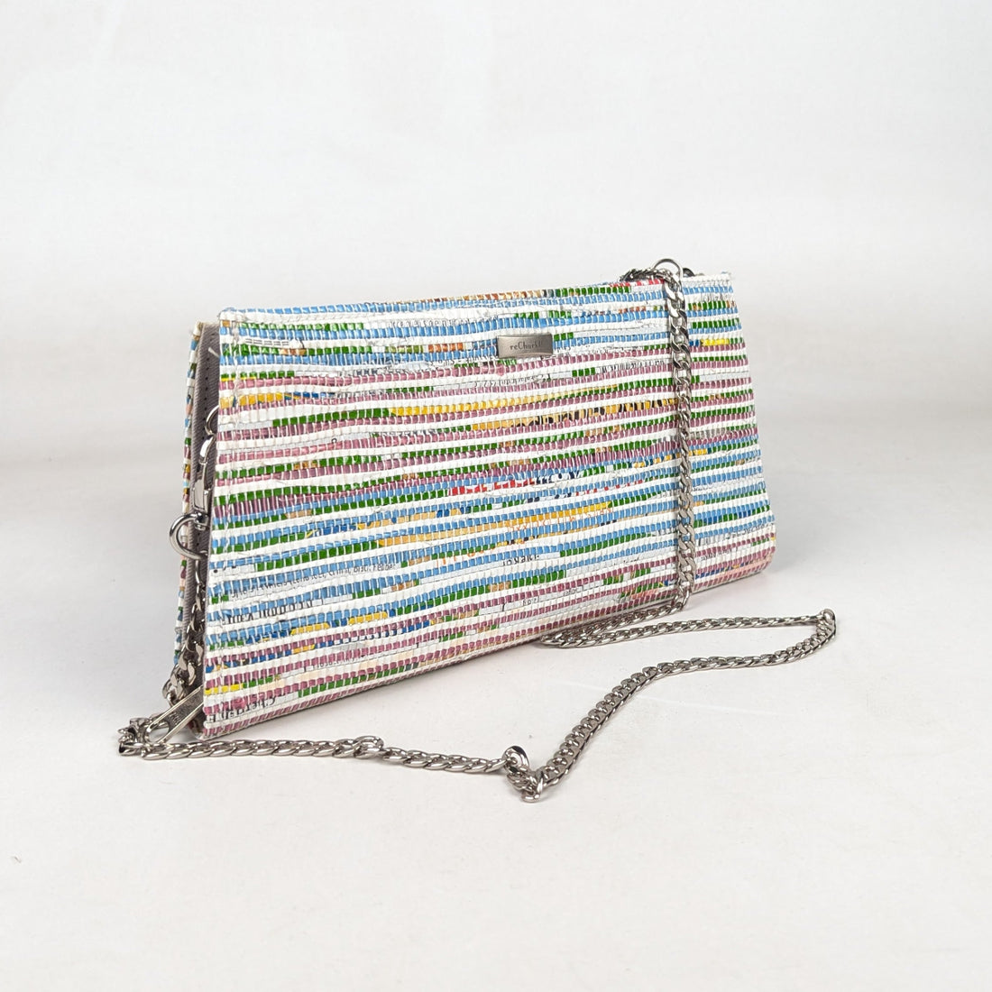 Upcycled Handcrafted Trapeze Clutch (TC0326-003)