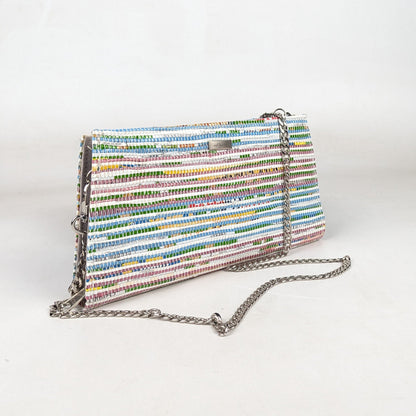 Upcycled Handcrafted Trapeze Clutch (TC0326-003)