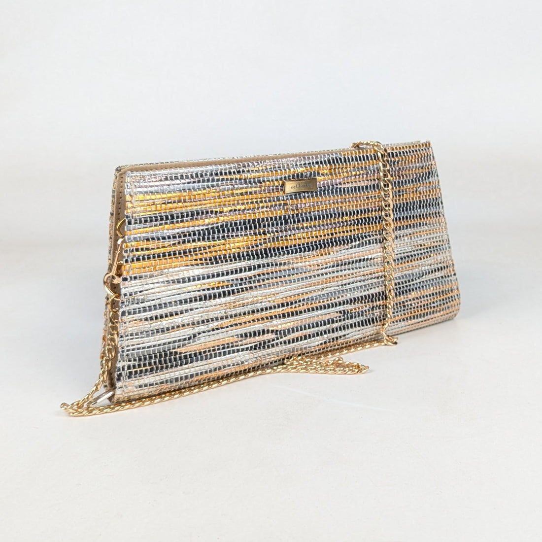 Upcycled Handcrafted Trapeze Clutch (TC0326-010)