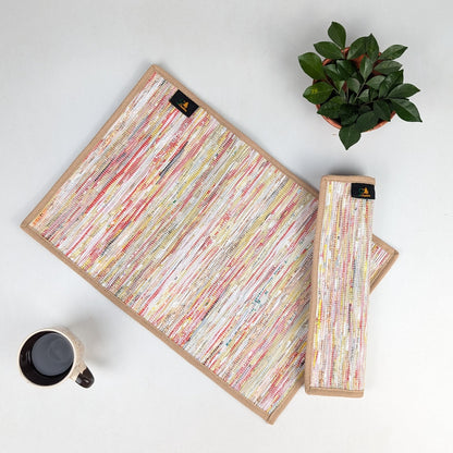 Upcycled Handwoven Table Mat (Set of 2) (TM0226-007) PS_W