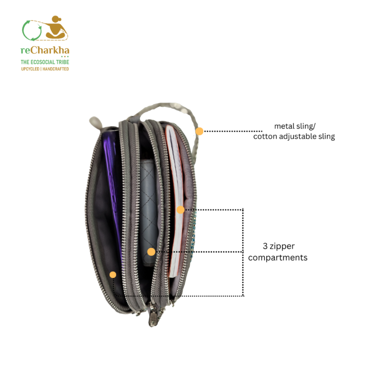 Upcycled Handcrafted Taco Sling (TSL0726-001)