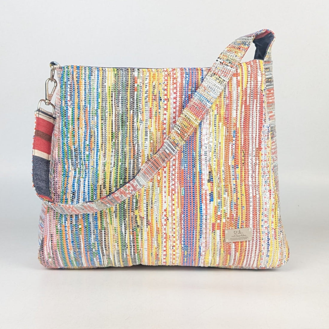 Upcycled Handcrafted Trapeze Tote (TT0825-001) PS_W