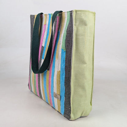 Upcycled Handcrafted Urban Tote (UT0626-005) [for 14" laptop]
