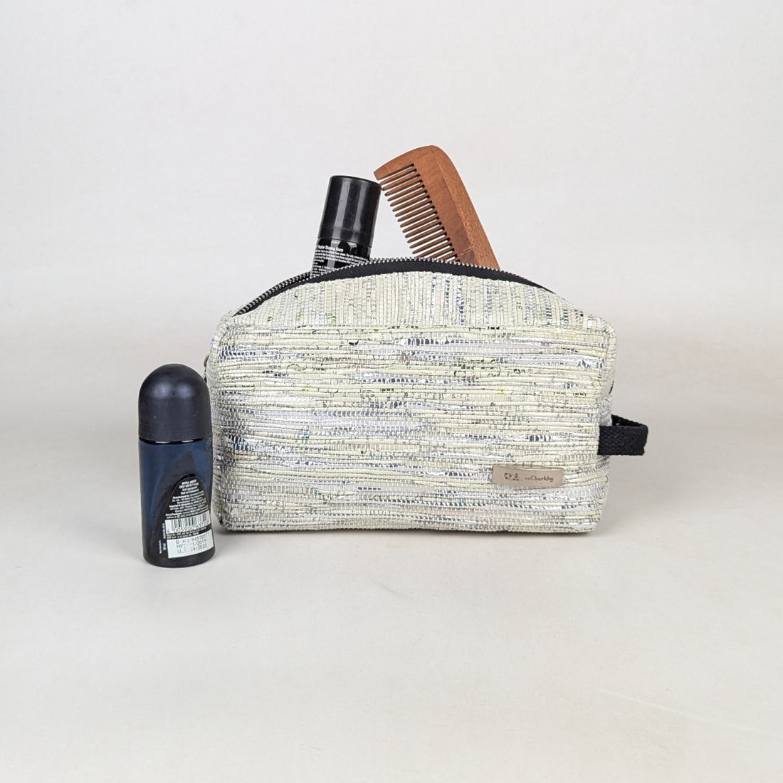 Upcycled Handcrafed Travel Pouch (TK0326-020) PS_W