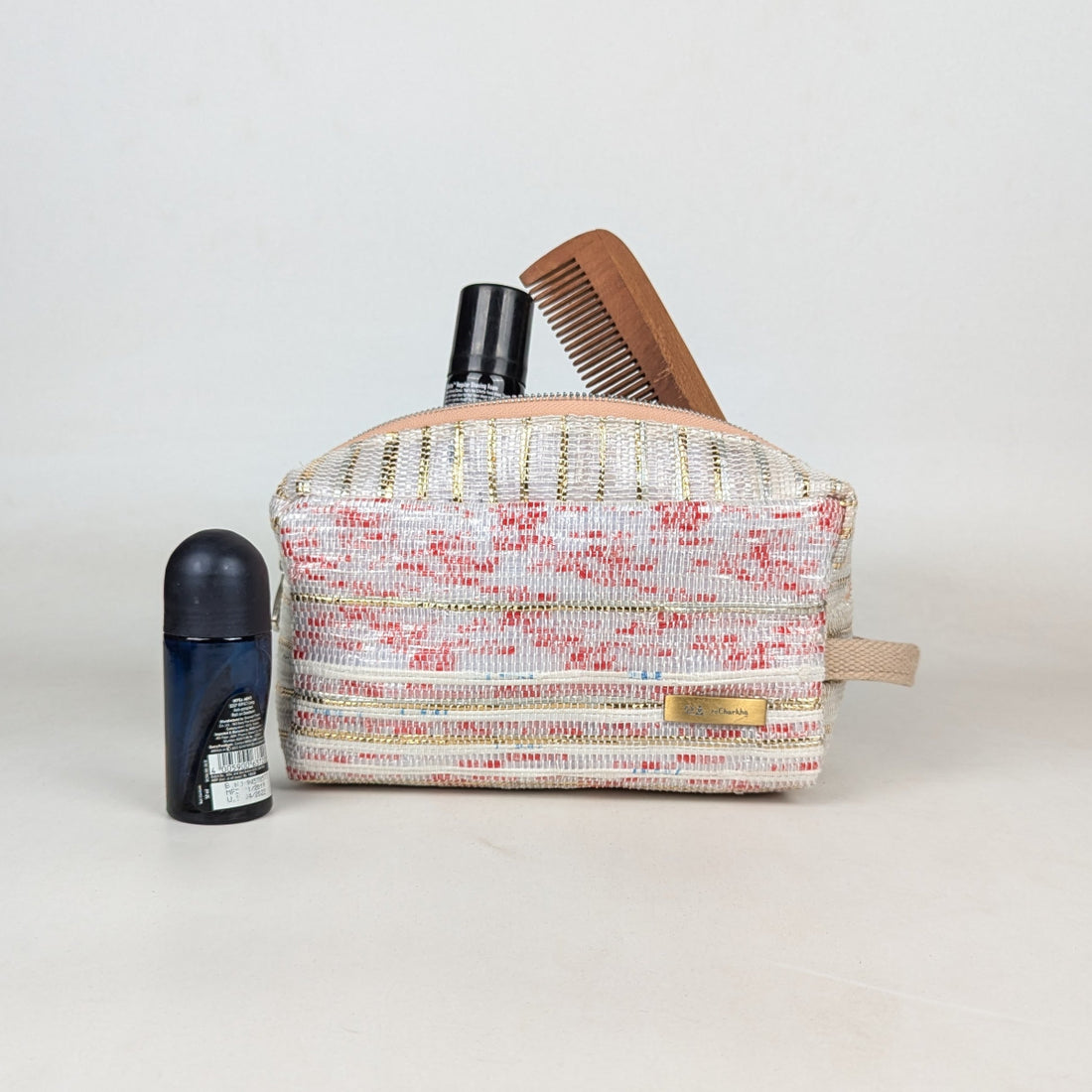 Upcycled Handcrafed Travel Pouch (TK0326-024) PS_W