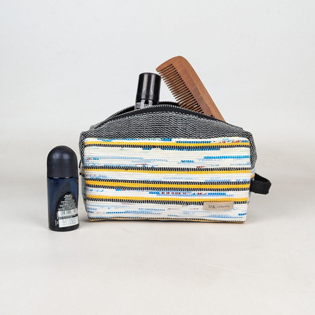 Upcycled Handcrafed Travel Pouch (TK0326-028) PS_W
