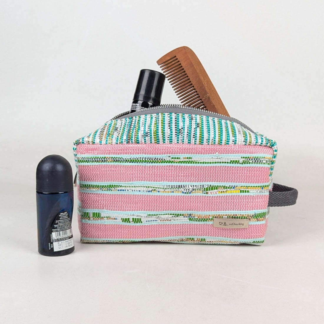 Upcycled Handcrafed Travel Pouch (TK0426-006) PS_W 