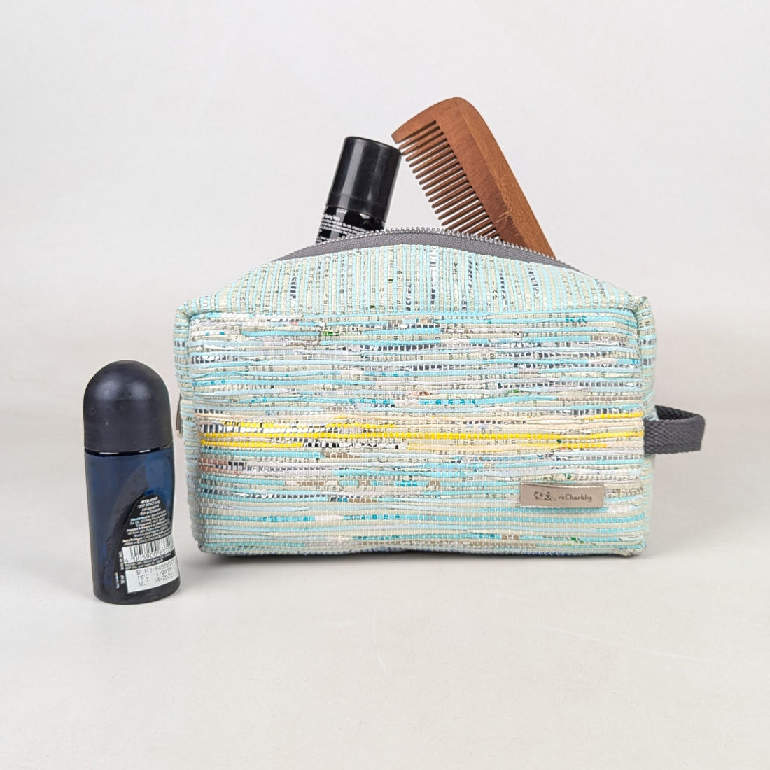 Upcycled Handcrafed Travel Pouch (TK0426-018) PS_W 