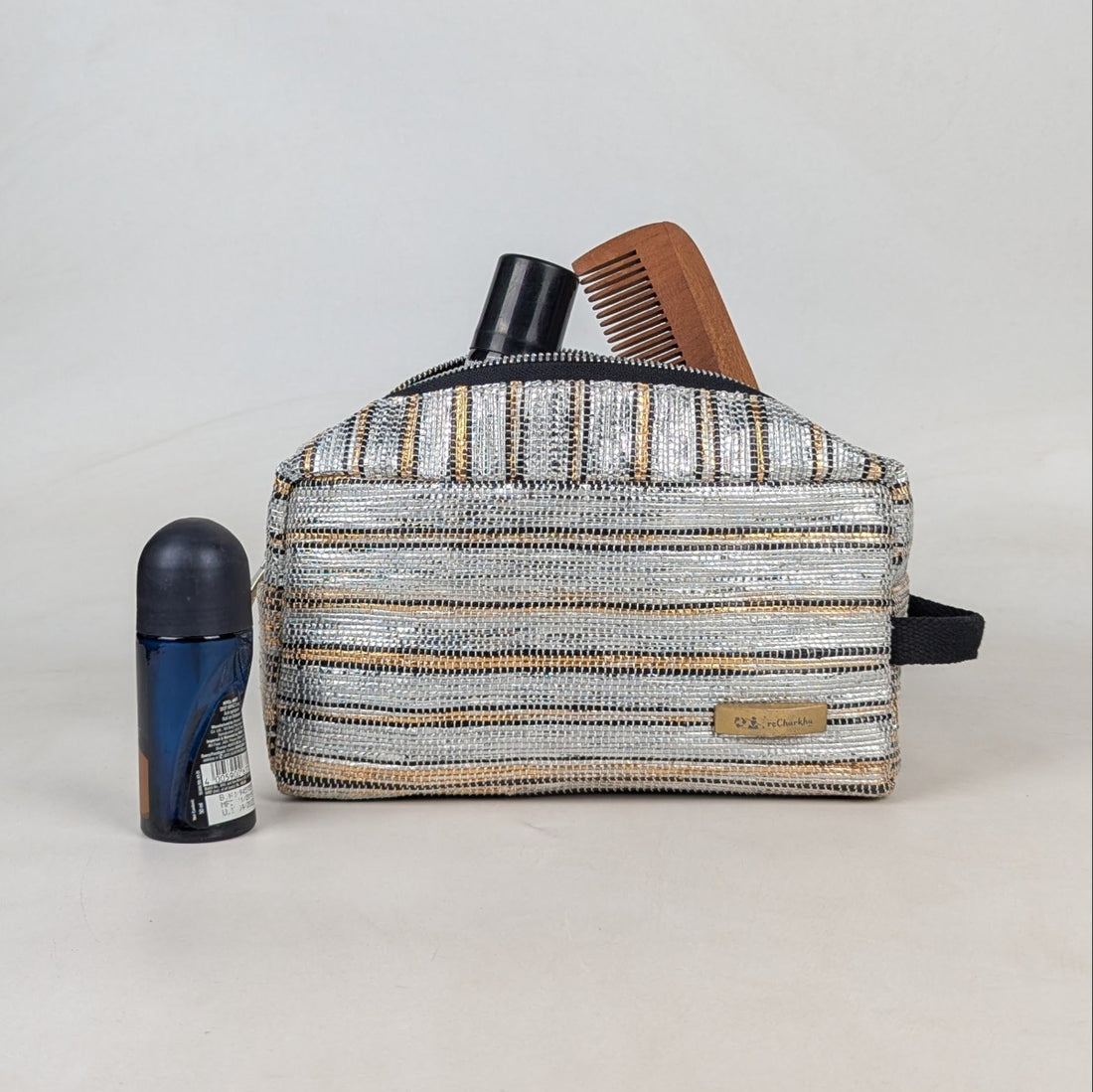 Upcycled Handcrafed Travel Pouch (TK0526-004) PS_W